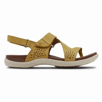 Rockport Cobb Hill Rubey Thong Sandalen Damen Gelb EMR-435671